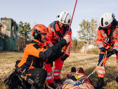 Výcvik leteckých záchranářů posádek Kryštofa 13, 24.2.2021